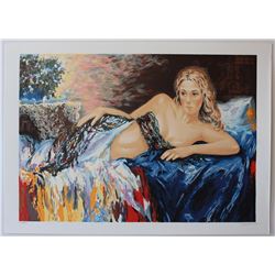 Sergey Ignatenko- Original Serigraph on Paper "Relaxation"