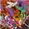 Image 2 : George Marlowe, "Fiesta" Hand Signed Original Acrylic Painting on Canvas with Certificate of Authent