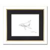 Image 1 : Wyland, "Humpback Whale" Framed Original Sketch, Hand Signed with Certificate of Authenticity.