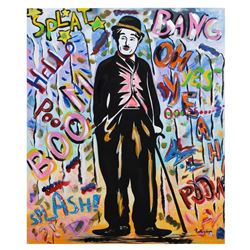 Nastya Rovenskaya- Mixed Media "Chaplin"