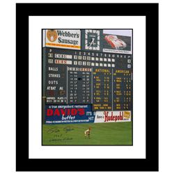 "Rose in Outfield at Crosley" Framed Archival Photograph Featuring Pete Rose Taken by Photographer S