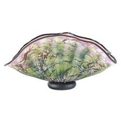 "Small Primitive Shell" Hand-Blown Glass Sculpture, Hand Signed by GartnerBlade Glass.