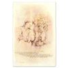 Image 1 : Brachi Horen, "Candle Prayer" Hand-Embellished Mixed Media with Goldleaf, Hand Signed with Certifica
