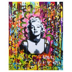 Nastya Rovenskaya- Mixed Media "Pink Marilyn"