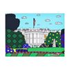 Image 1 : Romero Britto "1600 Pennsylvania Avenue" Hand Signed Limited Edition Giclee on Canvas; Authenticated