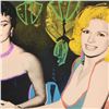 Image 2 : Ringo, "Sophia Takes a Peek" One-of-a-Kind Hand-Pulled Silkscreen and Mixed Media Painting on Canvas