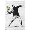 Image 1 : Banksy "Flower Bomber" 24x36 in. Offset Lithograph
