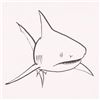 Image 2 : Wyland, "Shark" Framed Original Sketch, Hand Signed with Certificate of Authenticity.