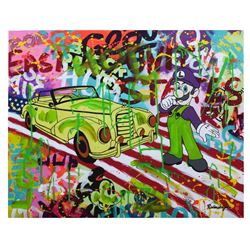 Nastya Rovenskaya- Mixed Media "About To Drive"