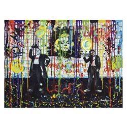 Nastya Rovenskaya- Mixed Media "Chaplin and Hardy"