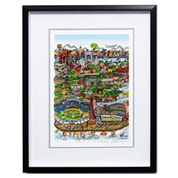 Charles Fazzino- 3D Construction Silkscreen Serigraph "Take The B-Train to Brooklyn"