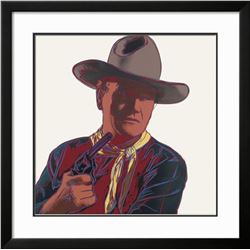 Andy Warhol "Cowboys & Indians: John Wayne, 1986" Custom Framed