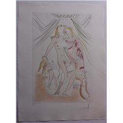 Salvador Dali- Original Engravings with Color "Venus, Mars et Cupidon"