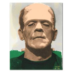 Ringo, "Frankenstein" One-of-a-Kind Hand-Pulled Silkscreen and Mixed Media Painting on Canvas, Hand 