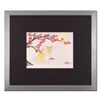 Image 1 : Caroline Young, "In the Moonlight" Framed Original Gouache Painting on Mother of Pearl Paper, Hand S