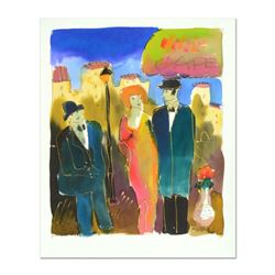 Moshe Leider, Original Watercolor Painting, Hand Signed with Certificate of Authenticity.