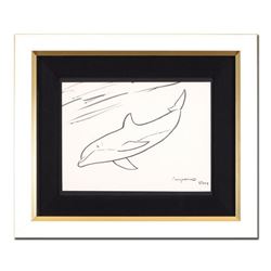 Wyland- Original Sketch  Dolphin 