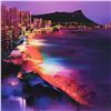 Image 2 : H. Leung, "Waikiki Night" Limited Edition on Canvas, Numbered and Hand Signed with Letter of Authent