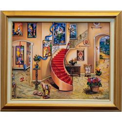 Alexander Astahov- Original Giclee on Canvas "Chagall View"