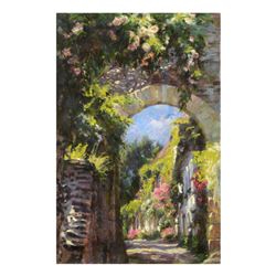 Mikhail & Inessa Garmash, "Old Town" Hand Embellished Limited Edition on Canvas, Numbered and Hand S