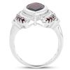 Image 2 : 4.06 Carat Genuine Garnet .925 Sterling Silver Ring (size 7)