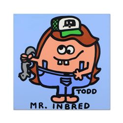 Todd Goldman, "Mr Inbred" Original Acrylic Painting on Gallery Wrapped Canvas, Hand Signed with Cert