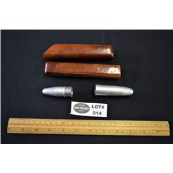Two Vintage Single Pocket Cigar Holders
