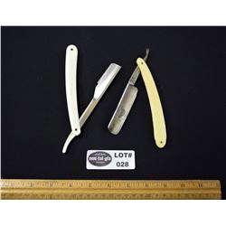 Lot of Two (2) Antique Straight Razors