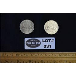 Lot of Two (2) Voyageur Dollar Coins