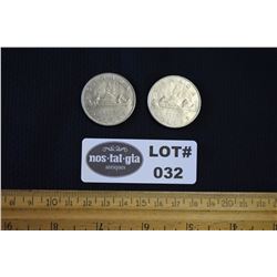 Lot of Two (2) Voyageur Dollar Coins