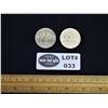 Image 1 : Lot of Two (2)  Voyageur Dollar Coins