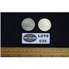 Image 1 : Lot of Two (2) Voyageur Dollar Coins