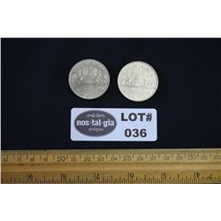 Lot of Two (2) Voyageur Dollar Coins