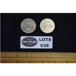 Lot of Two (2) Voyageur Dollar Coins