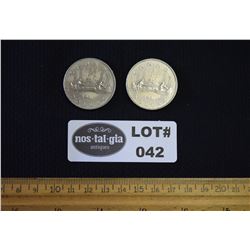 Lot of Two (2) Voyageur Dollar Coins