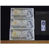 Image 1 : Lot of Three (3) Canadian $1 Dollar Bills