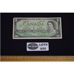 One (1) 1967 Canadian Centennial $1 Bill