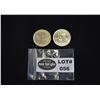 Image 1 : Lot of Two (2) 1970's Canadian Trade Dollar Coins