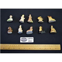 Lot of Ten (10) Vintage Wade Figurines Made In England