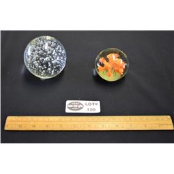 Lot of Two (2) Vintage PaperWeights
