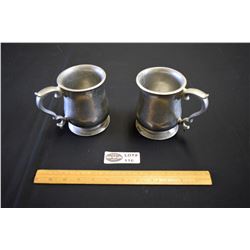 Lot of Two (2)  Vintage Armatale Pewter Tankards
