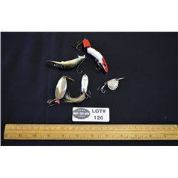 Lot of 5 Vintage Fishing Lures