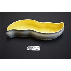 Vintage Grey and Yellow Console/ Centerpiece Bowl