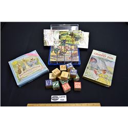 Lot of Vintage Children's Books and Toys