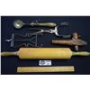 Image 1 : Vintage Kitchen Ware and Primitve Wooden Keg Tap