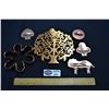 Image 1 : Lot of 5 Copper Cookie Cutters and Copper Trivet