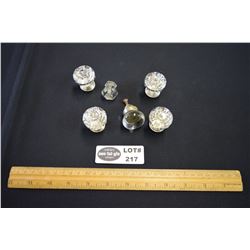 Lot of Vintage and Repro Glass Cabinet Door Handles