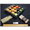 Image 1 : Vintage Billiard Balls and 2 Decks of Playing Cards
