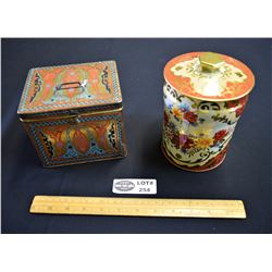 Lot of 2 Vintage Tins