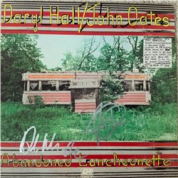 Signed Hall + Oates Abandoned Luncheonette Album Cover